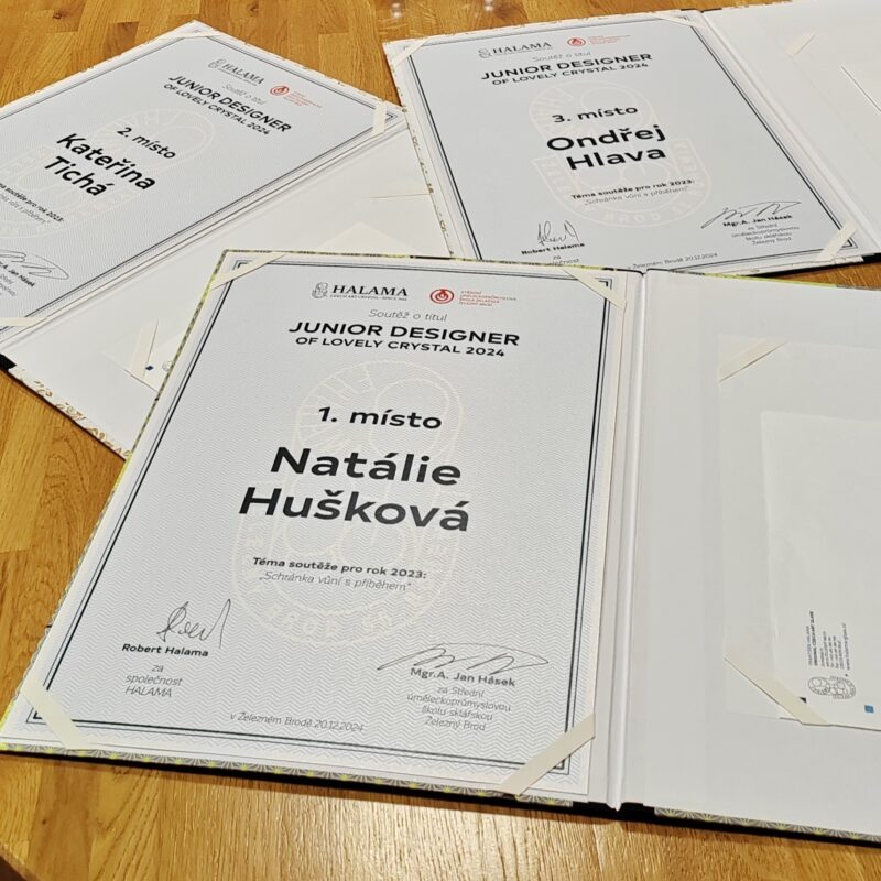 Junior Designer of Lovely Crystal – ocenění vítězů